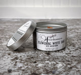 Flowering White Sage  - Sacred Becoming Intention Candle (Aventurine)