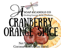 Orange Cranberry Spice - Jar Candle