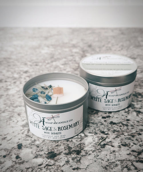 White Sage & Rosemary - Inner Peace Intention Candle