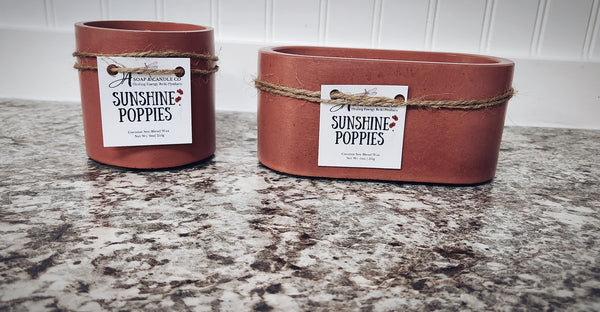 Sunshine Poppies - Candle (Terracotta)