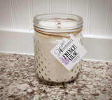 Hobnail Jar Candle - Clear