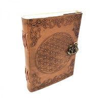 Journal - Flower of Life Leather (5x7) Latch Closure