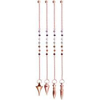 Pendulum - Metal Pendulum Chakra Chain Assorted Shapes Copper