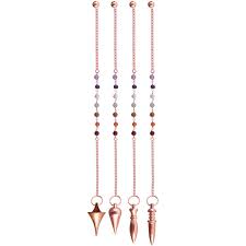 Pendulum - Metal Pendulum Chakra Chain Assorted Shapes Copper