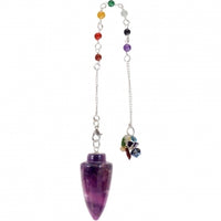 Pendulum - Chakra Chain Curved Amethyst