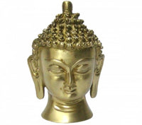 Buddha Brass Head 5"