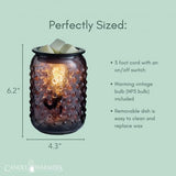 Wax Melter - Smokey Hobnail Vintage Bulb